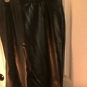Torrid black faux leather skirt